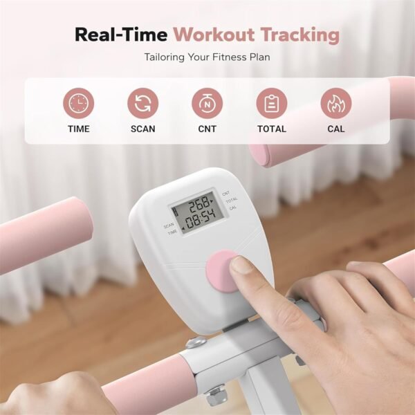 MERACH Squat Machine Glutes Workout Adjustable Resistance Foldable Exercise Equipment Leg Exercise Machine, FathersDayGift with 350lbs Weight Capacity, Rowing Machine - Image 6