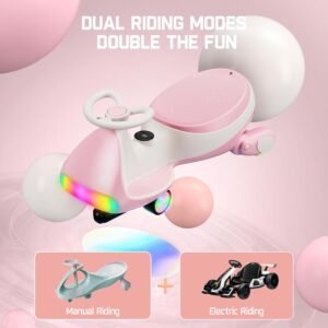 N7 Electric Wiggle Ride-On Toy with Pedal